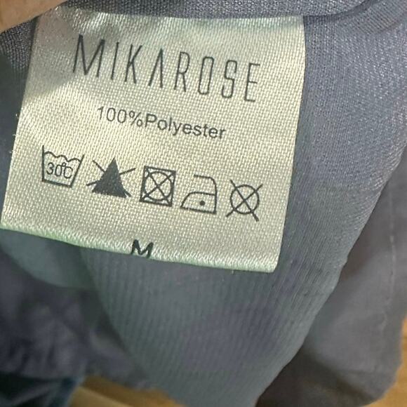 Mikarose Dusty Blue Tiered Ruffle Dress – Feminine & Flowy Perfection - Picture 11 of 12